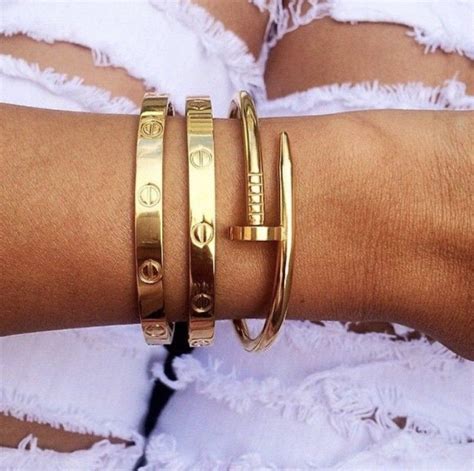 cartier nail replica bracelet|thin cartier nail bracelet.